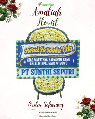 Papan Bunga Duka di Pinang Belapis