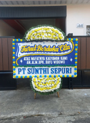 Papan Bunga Duka di Pinang Belapis